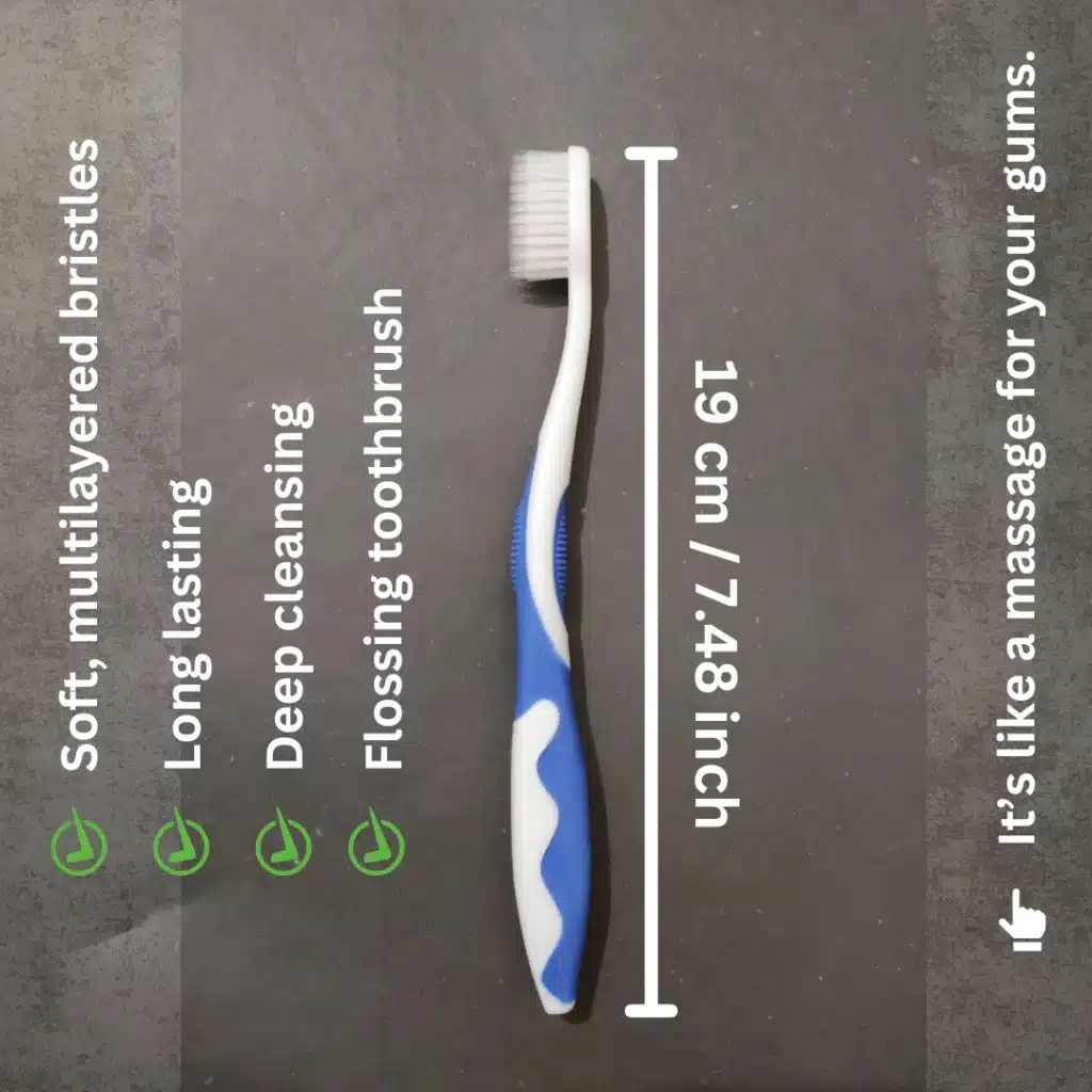 white plus w2 blue toothbrush